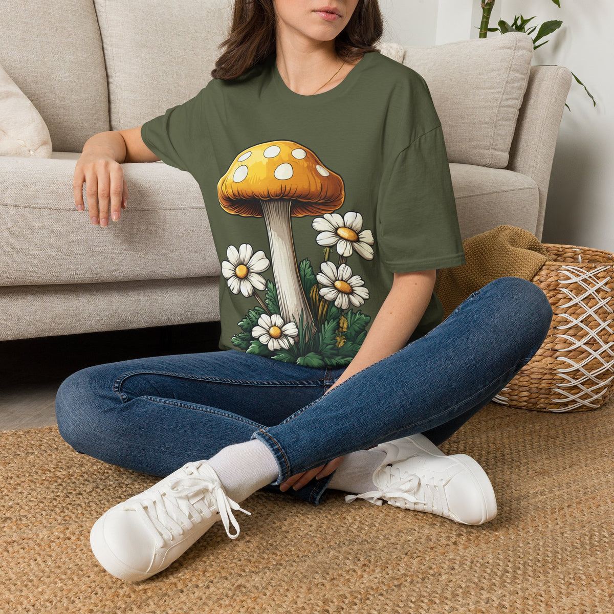 Mushroom & Daisies T-Shirt