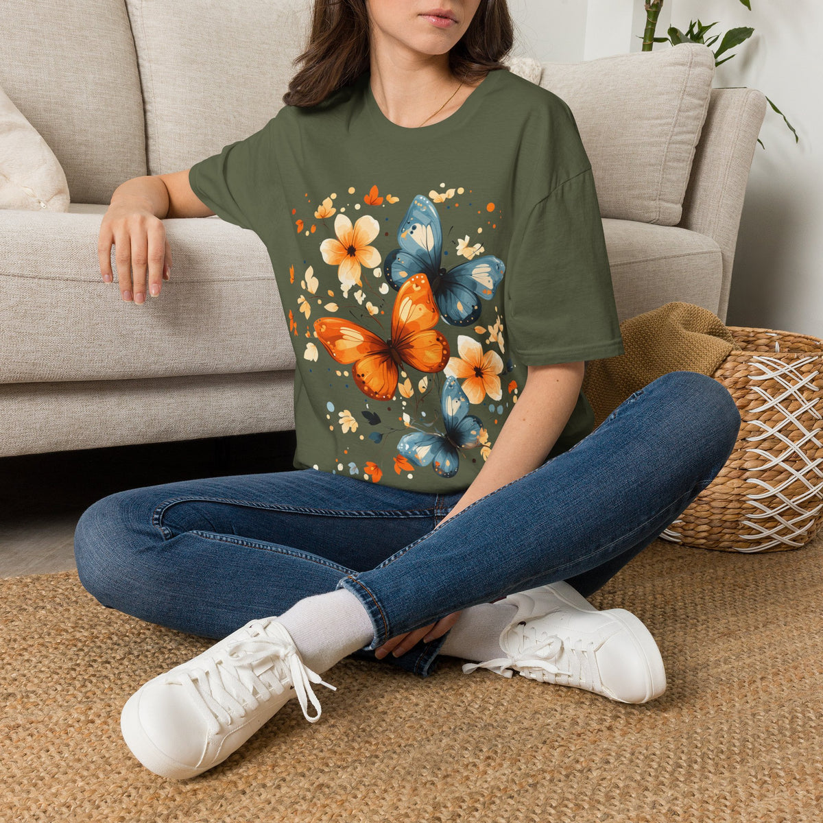 Butterfly Flowers T-Shirt