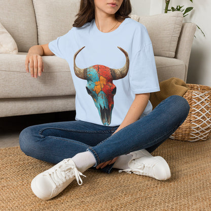 Painted Buffalo Skull T-Shirt