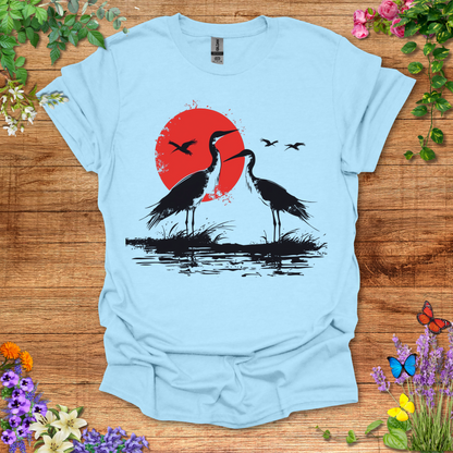 #41 Sun & Cranes T-Shirt