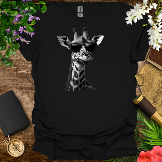 #73 Giraffe & Sunglasses T-Shirt