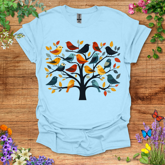#214 Tree Birds T-Shirt
