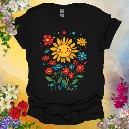 #210 Smiling Flowers T-Shirt