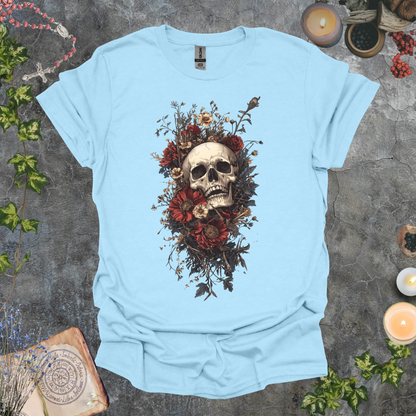 #222 Skull & Flowers T-Shirt