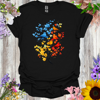 #18 Colorful Birds/Tree T-Shirt