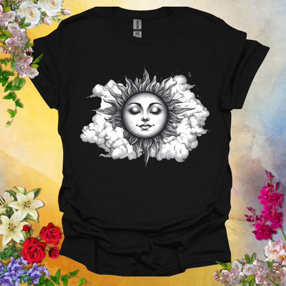 #178 Retro Sun & Clouds T-Shirt