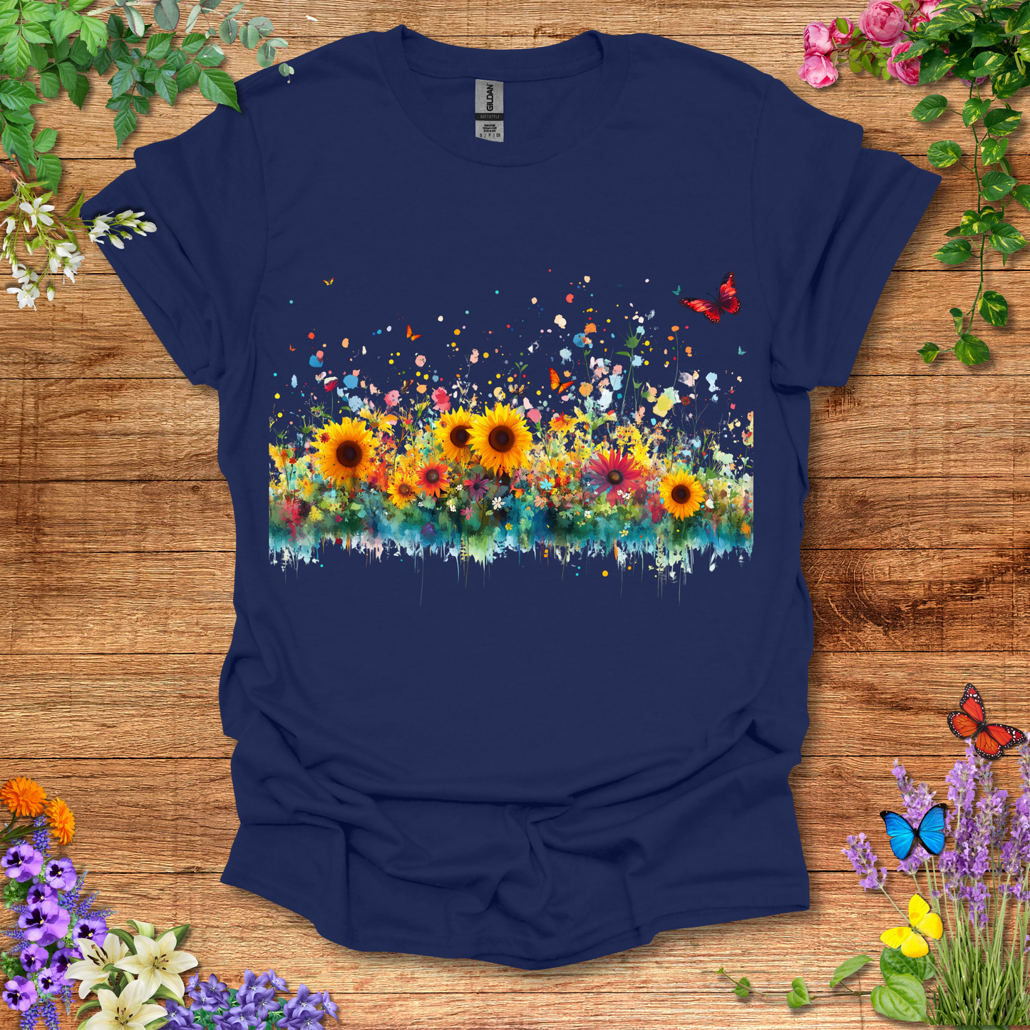 Butterflies & Sunflowers T-Shirt