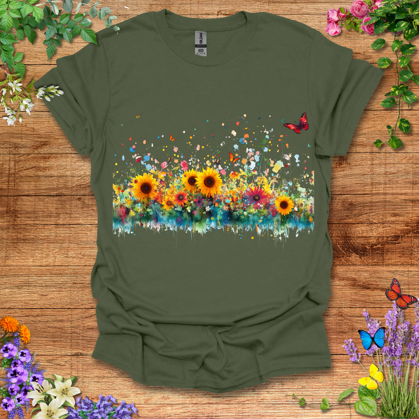 Butterflies & Sunflowers T-Shirt