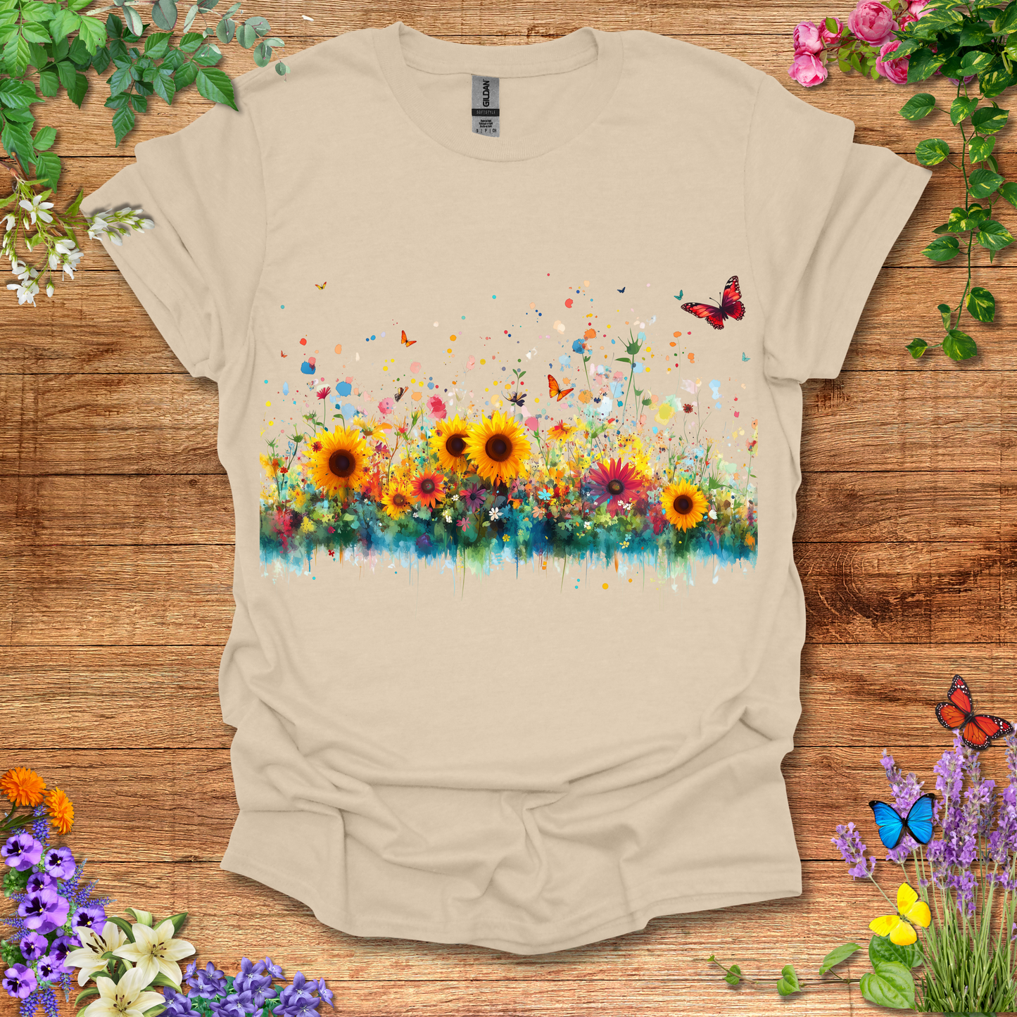 Butterflies & Sunflowers T-Shirt