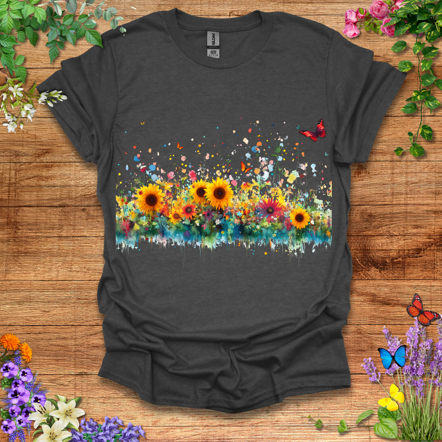 Butterflies & Sunflowers T-Shirt