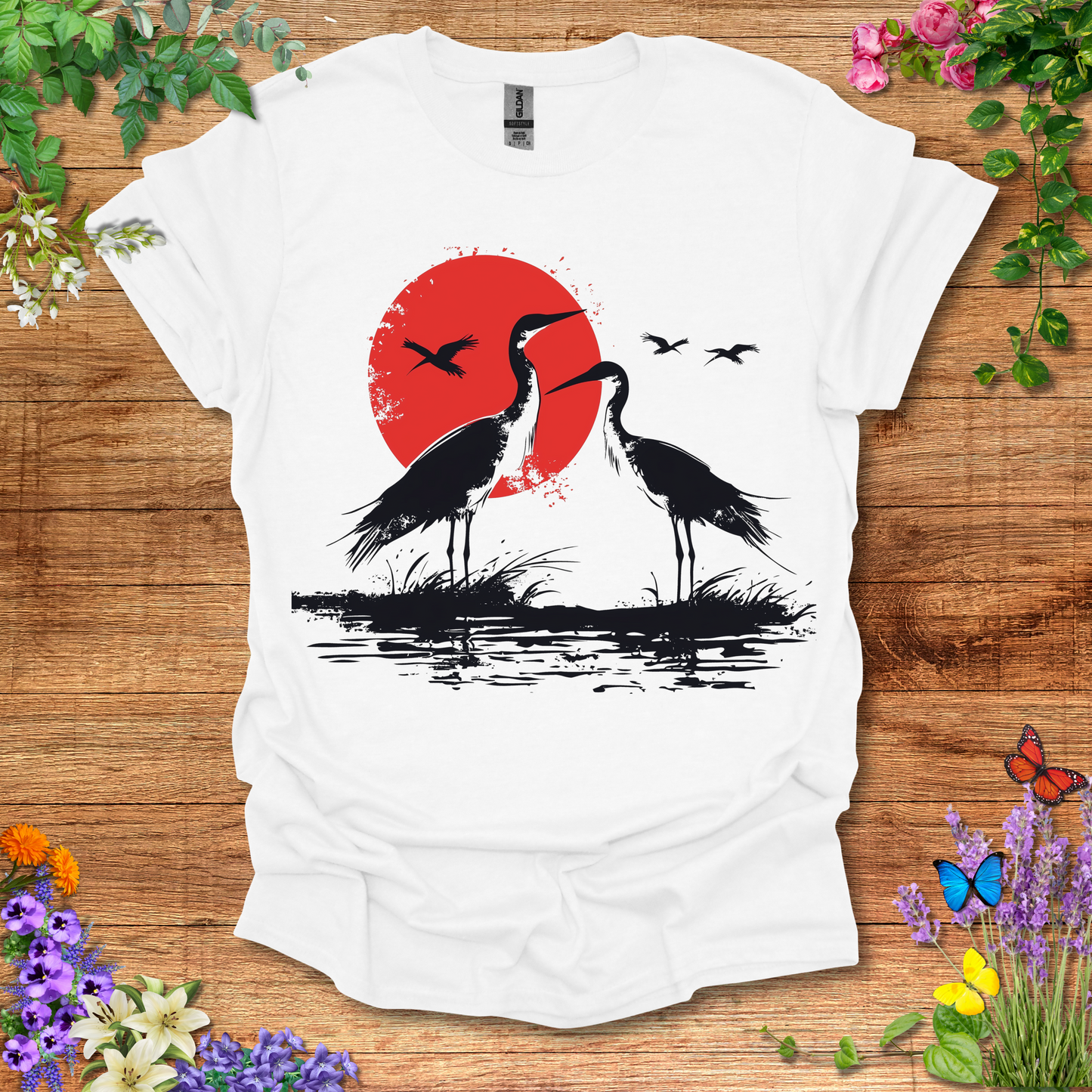 Sun & Cranes T-Shirt