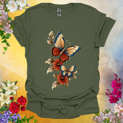 Butterfly Flowers T-Shirt
