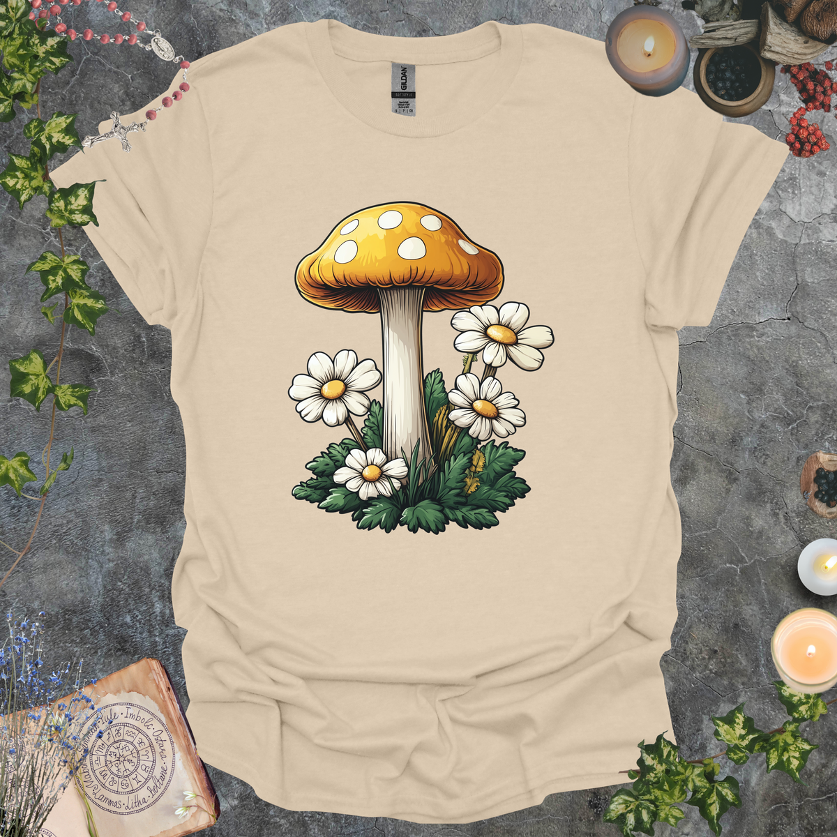 Mushroom & Daisies T-Shirt