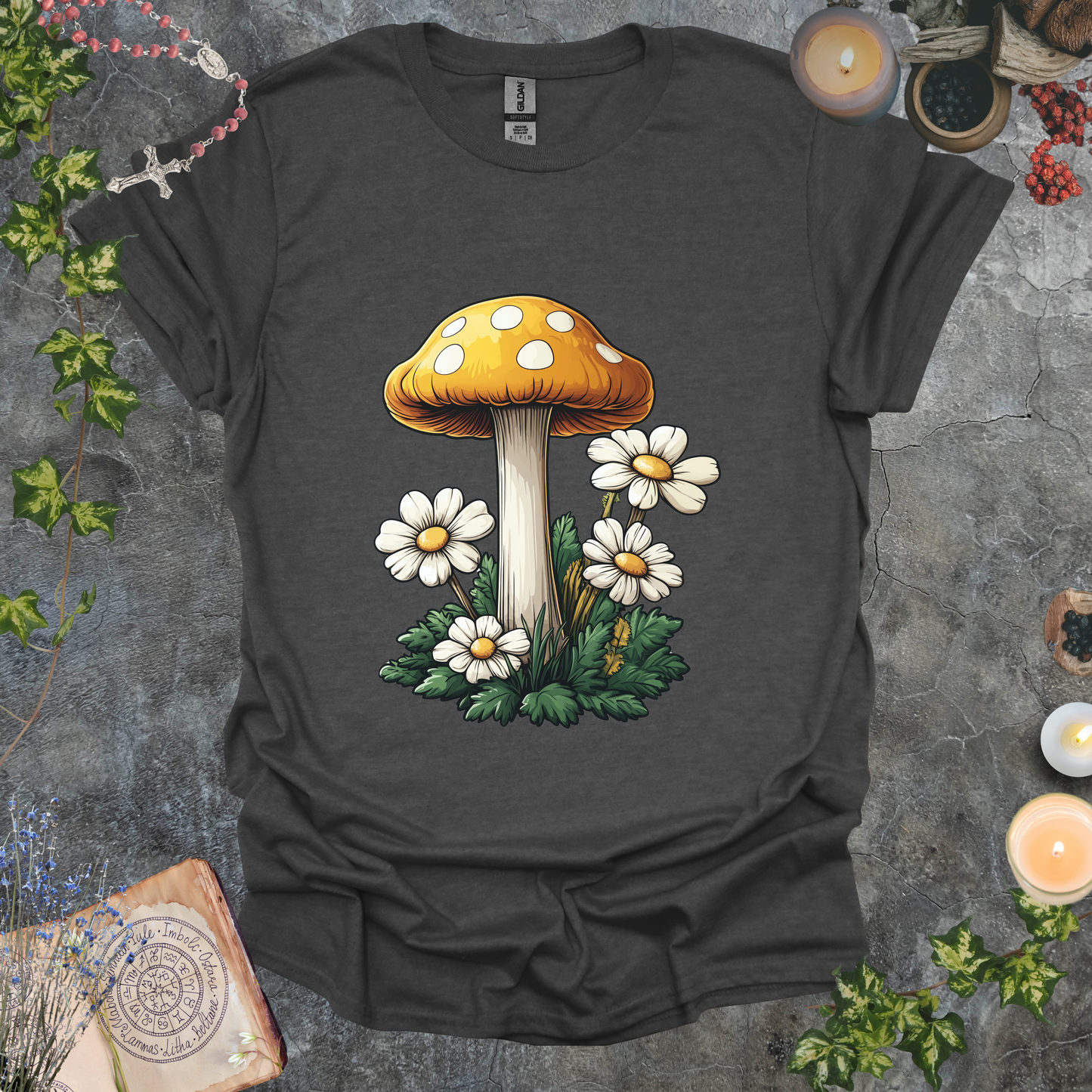 Mushroom & Daisies T-Shirt