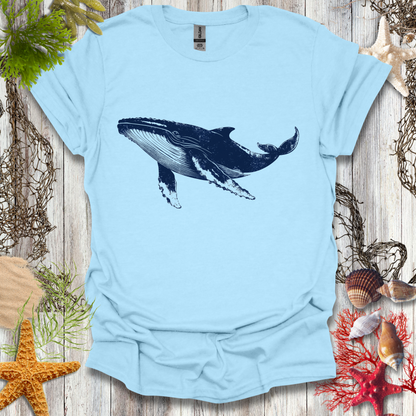 Blue Whale (B/W) T-Shirt