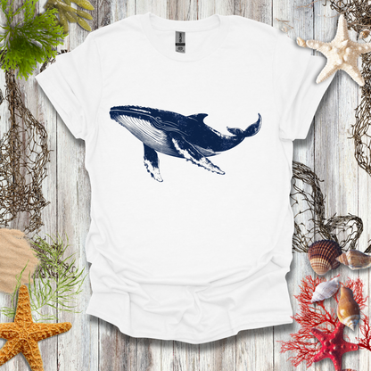 Blue Whale (B/W) T-Shirt