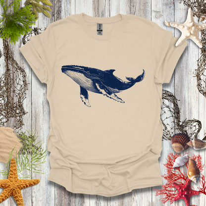 Blue Whale (B/W) T-Shirt