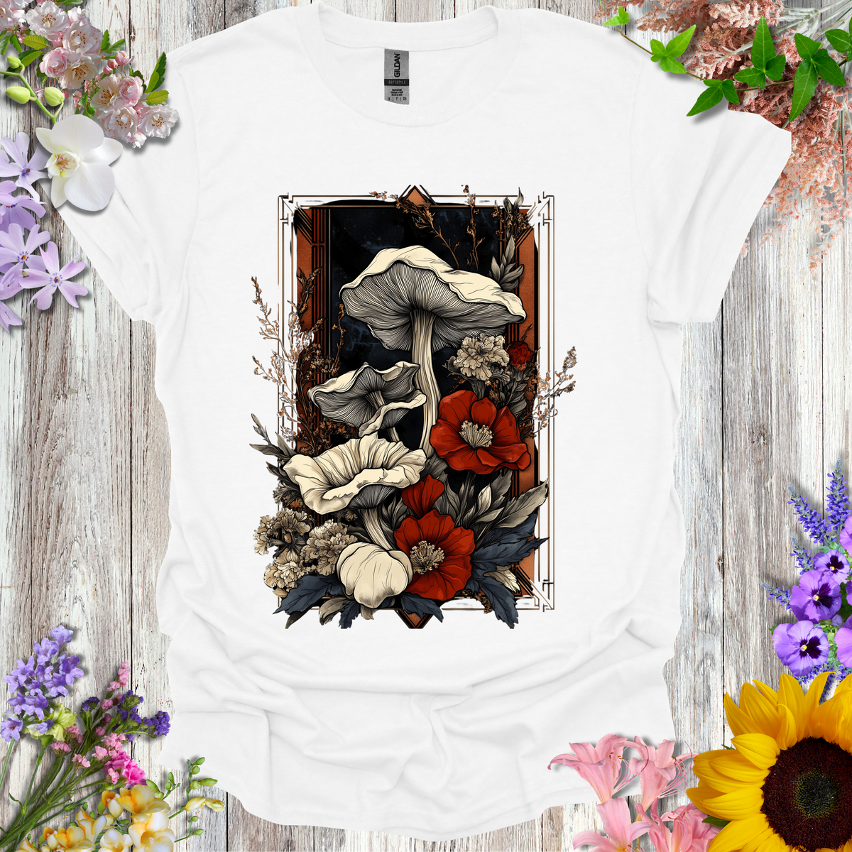 Shrooms & Flowers T-Shirt