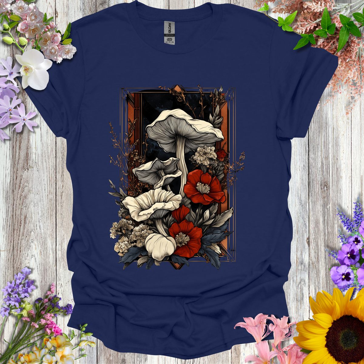 Shrooms & Flowers T-Shirt