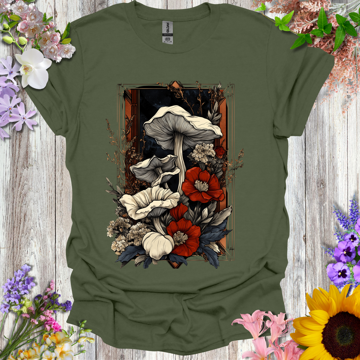 Shrooms & Flowers T-Shirt