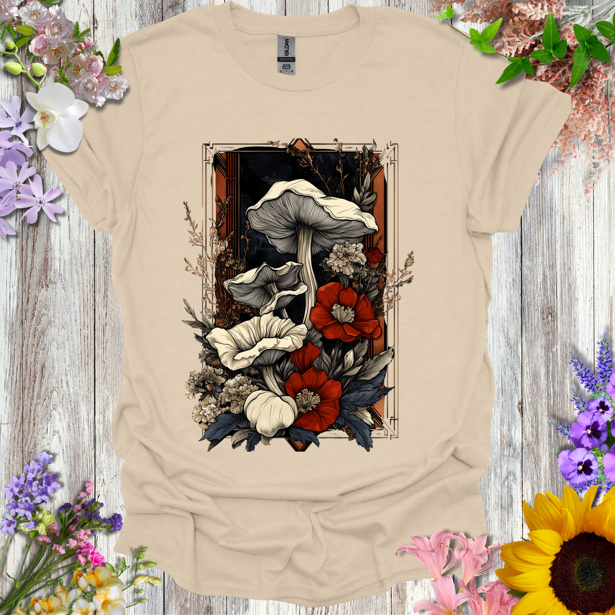 Shrooms & Flowers T-Shirt