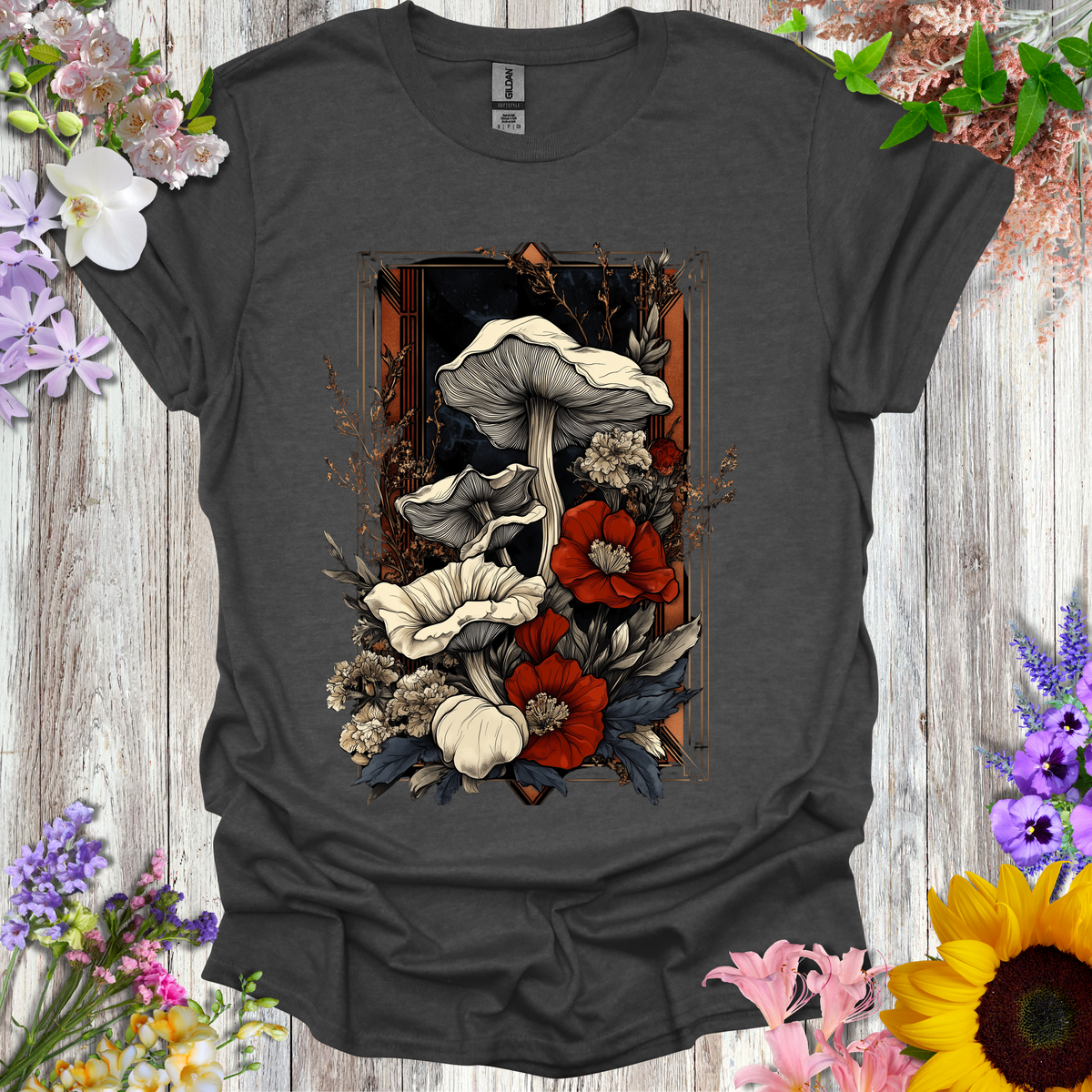 Shrooms & Flowers T-Shirt