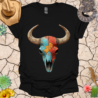 Painted Buffalo Skull T-Shirt