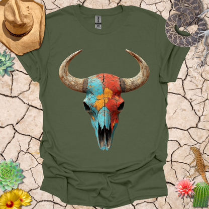 Painted Buffalo Skull T-Shirt