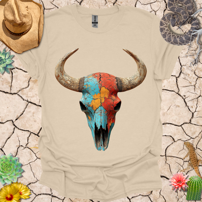 Painted Buffalo Skull T-Shirt
