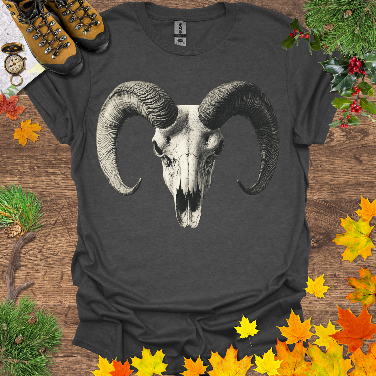 Bighorn Sheep Skull T-Shirt
