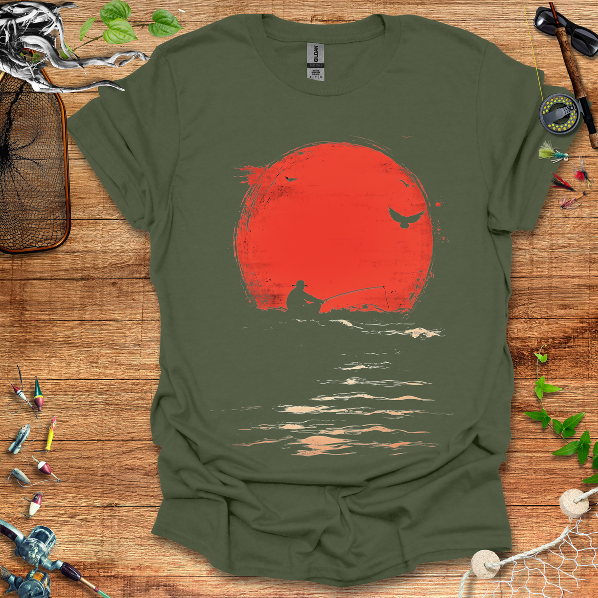 Sun & Fisherman T-Shirt