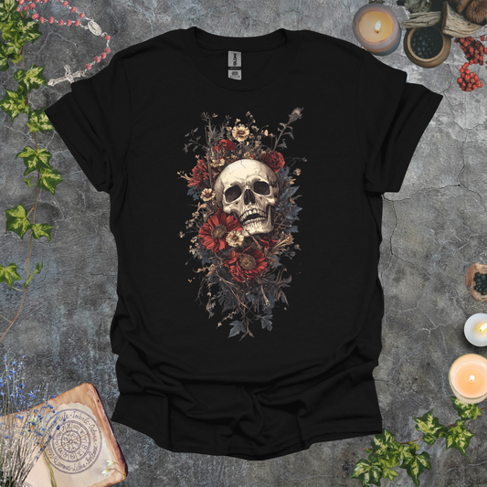 #222 Skull & Flowers T-Shirt