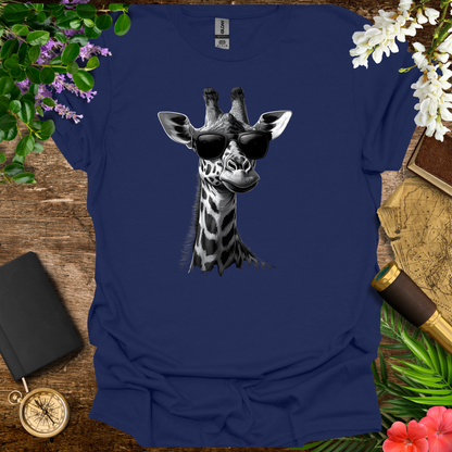 #73 Giraffe & Sunglasses T-Shirt