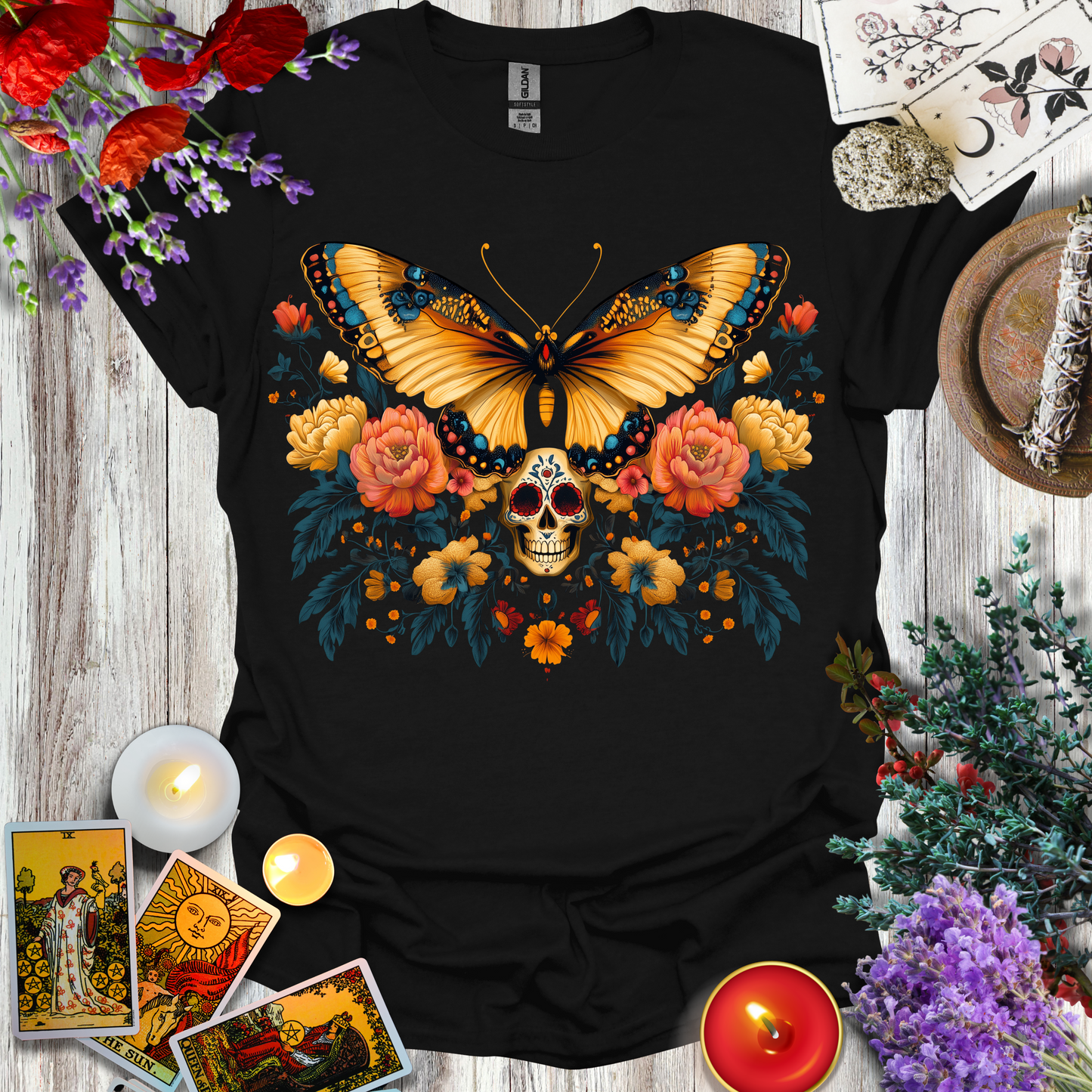 #56 Day of the Dead Butterfly T-Shirt