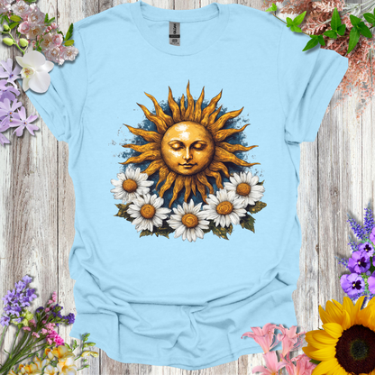 #236 Sunface & Flowers T-Shirt
