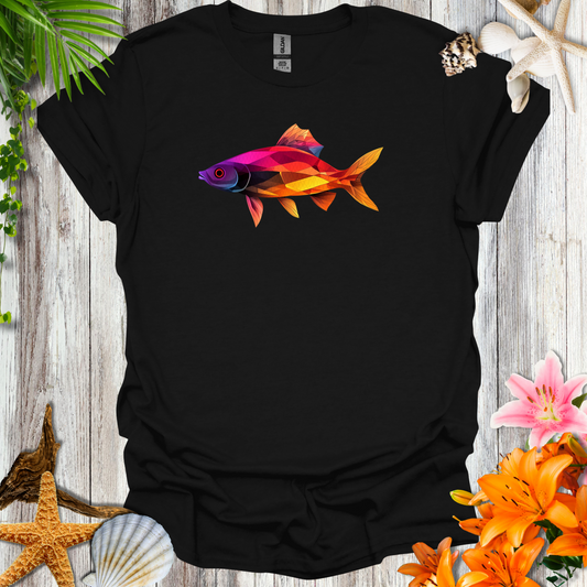 #55 Colorful Geometric Fish T-Shirt