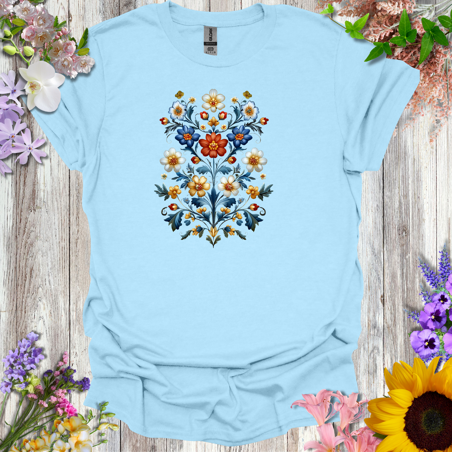 #84 Floral Pattern T-Shirt