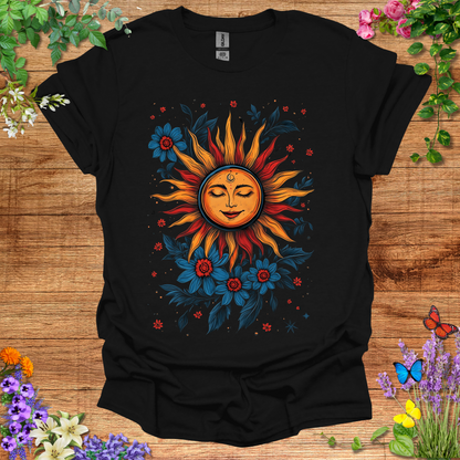 #160 Sun & Flowers T-Shirt