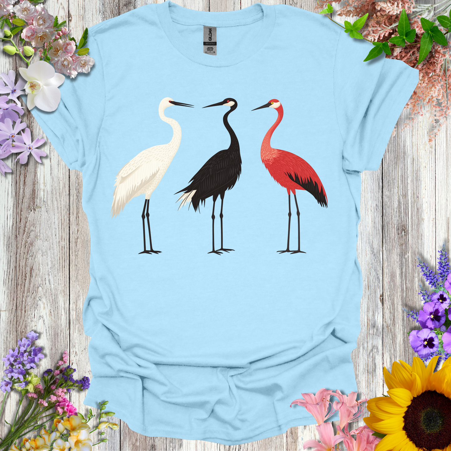 #175 3 Standing Herons