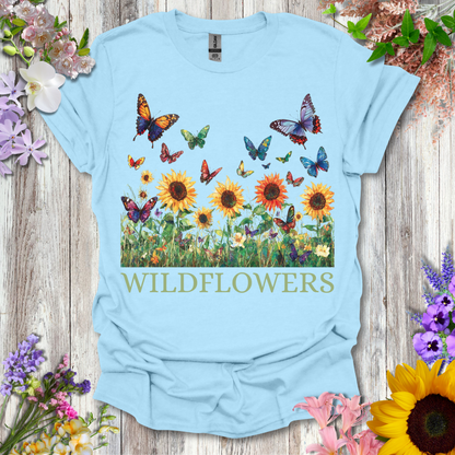 #46 Butterfly WildFlowers T-Shirt
