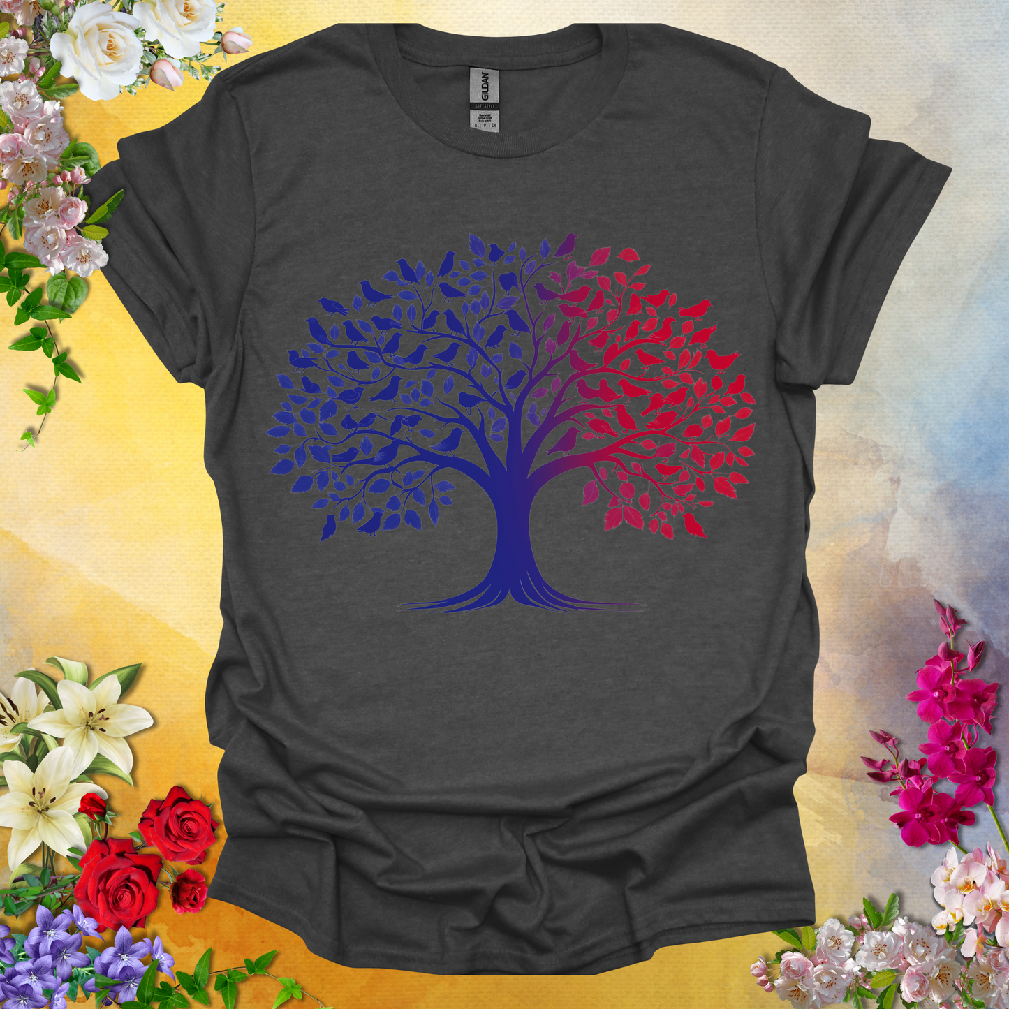 #200 Tree Birds T-Shirt