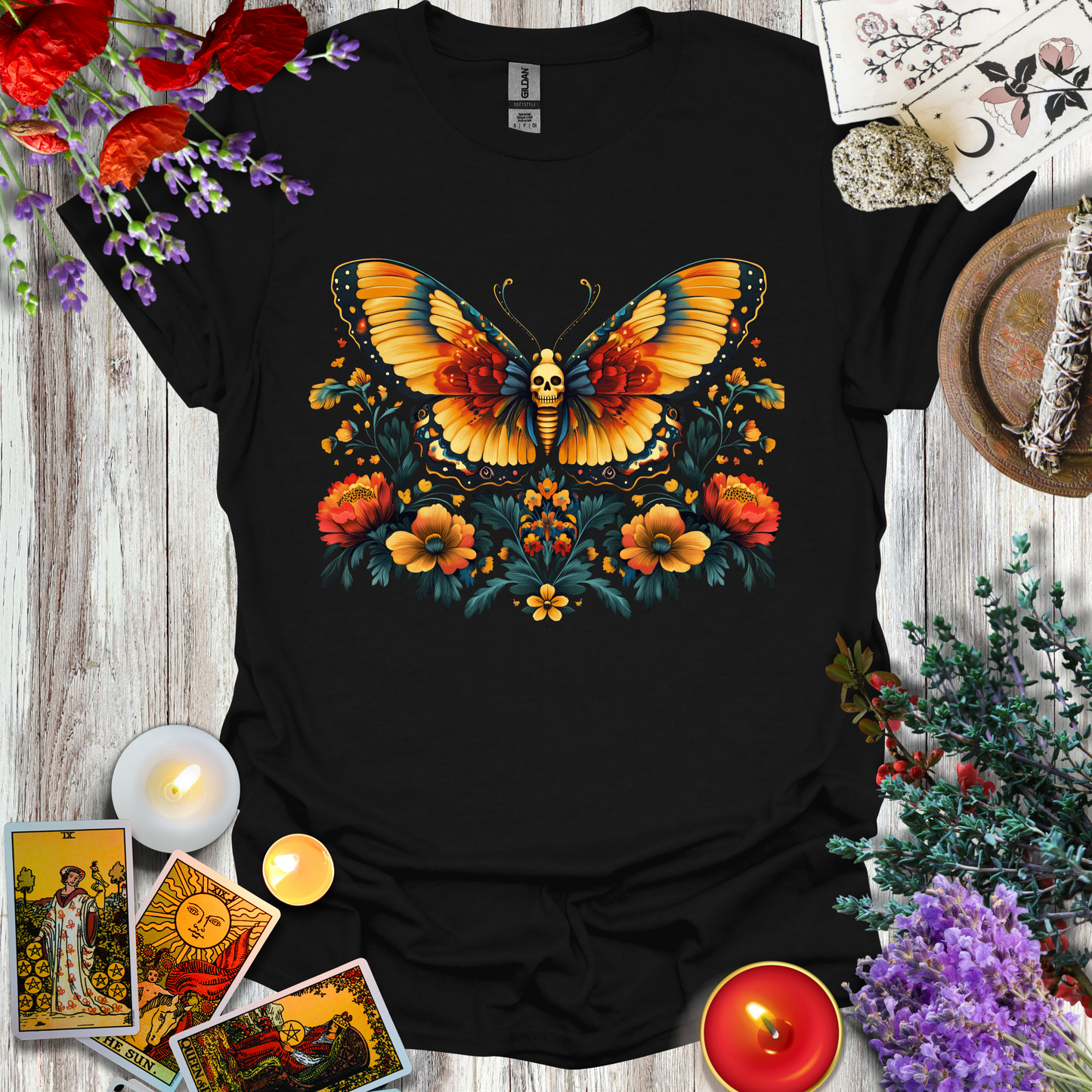 #54 Death Head Butterfly T-Shirt
