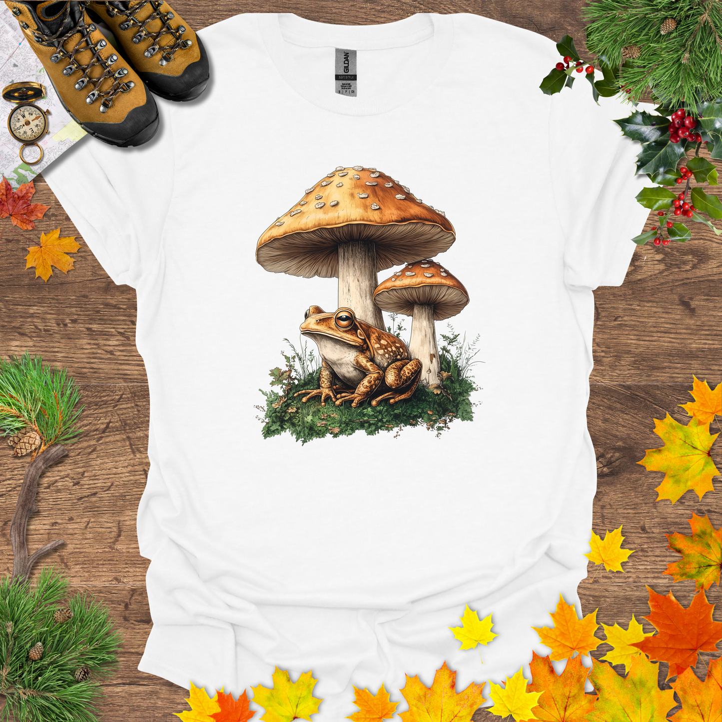 #45 Frog & Shrooms T-Shirt