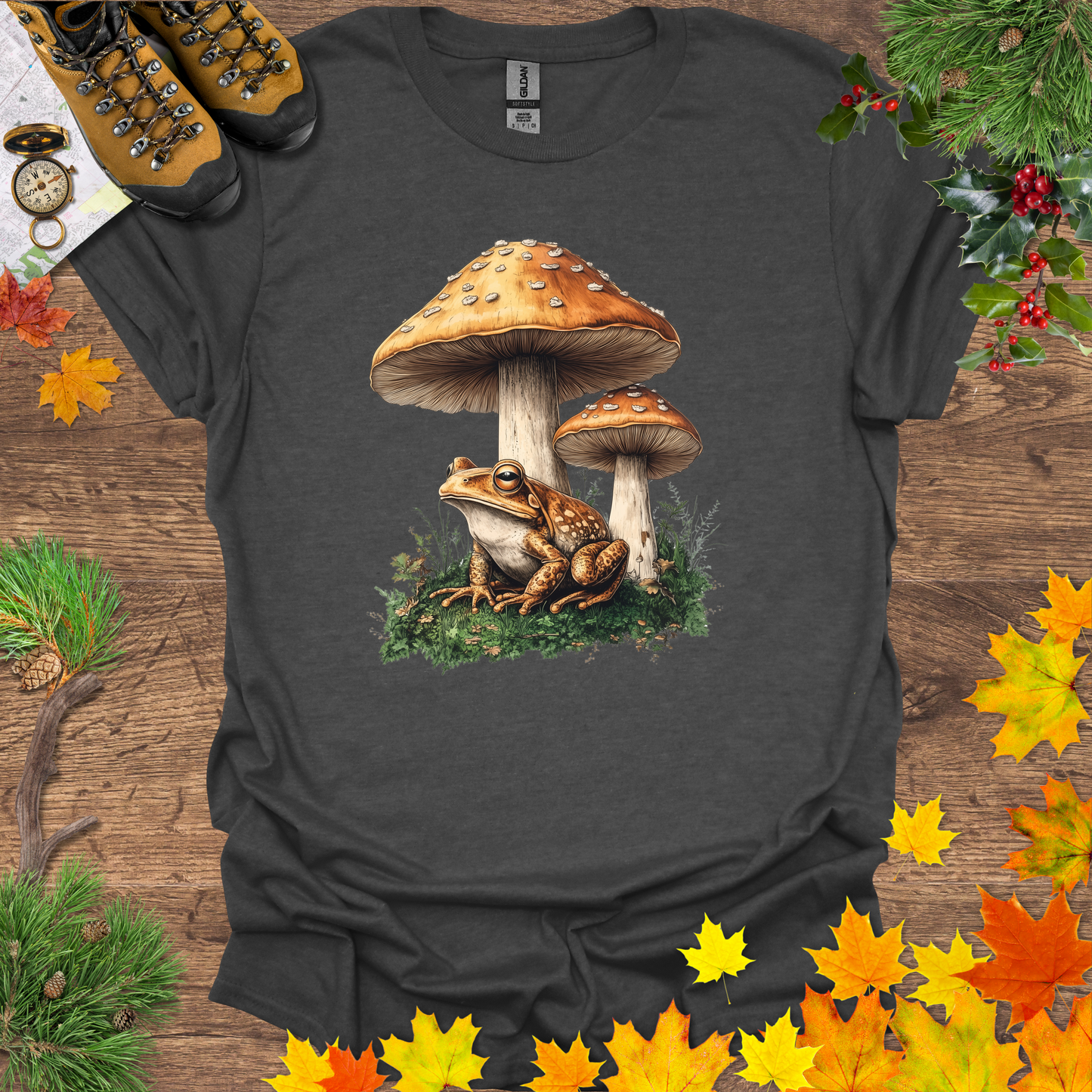 #45 Frog & Shrooms T-Shirt