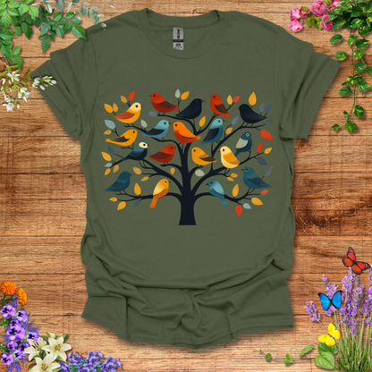 #214 Tree Birds T-Shirt