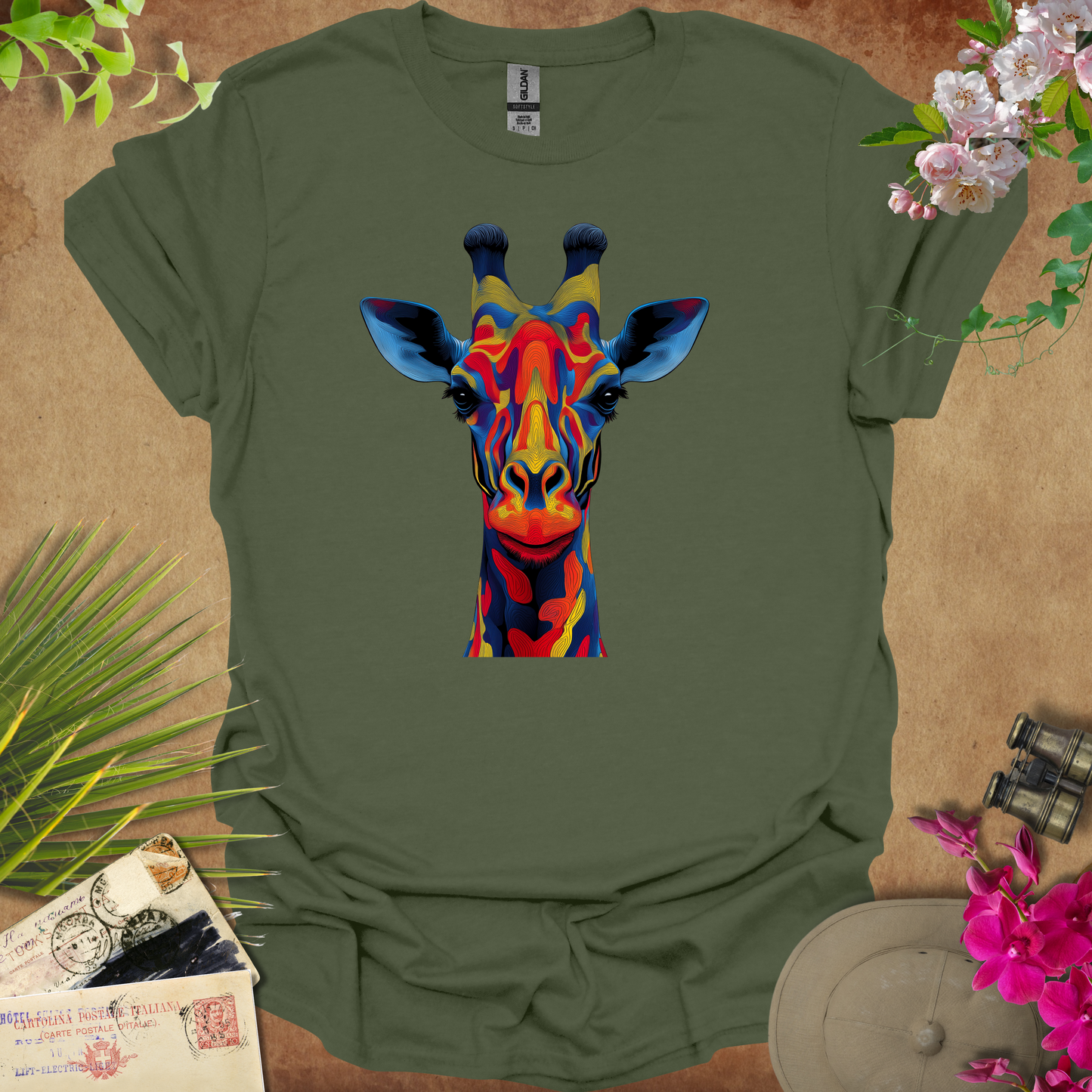 #102 Psychedelic Giraffe T-Shirt