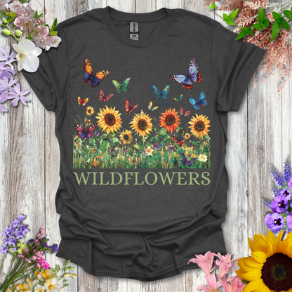 #46 Butterfly WildFlowers T-Shirt