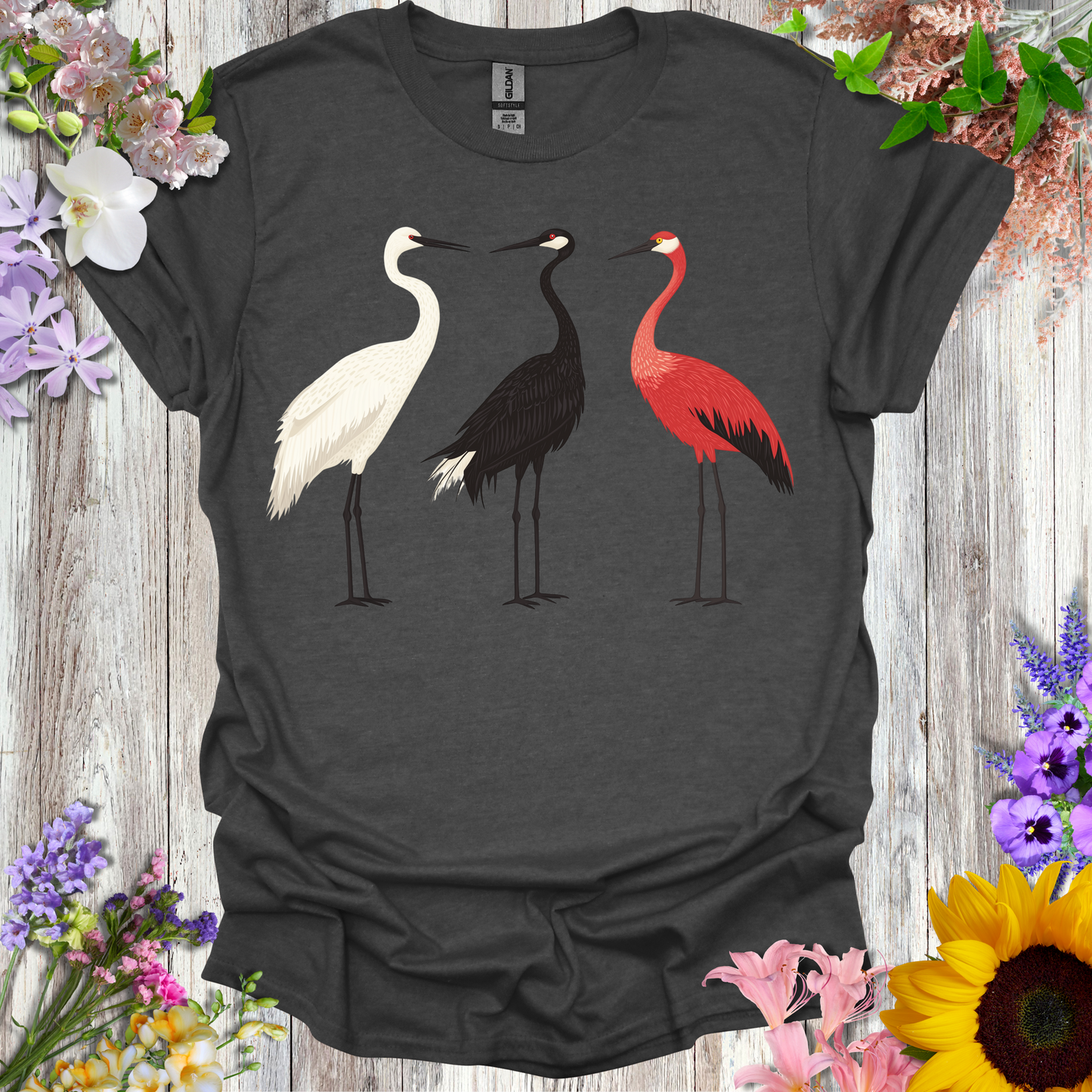 #175 3 Standing Herons
