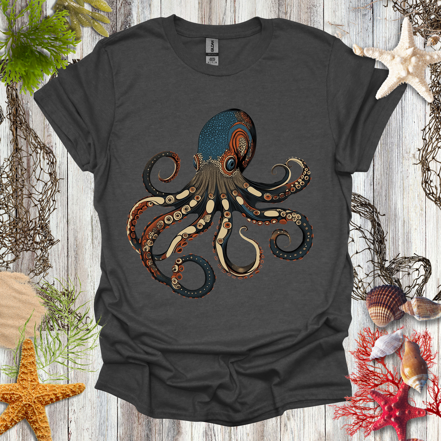 #155 Vintage Octopus T-Shirt