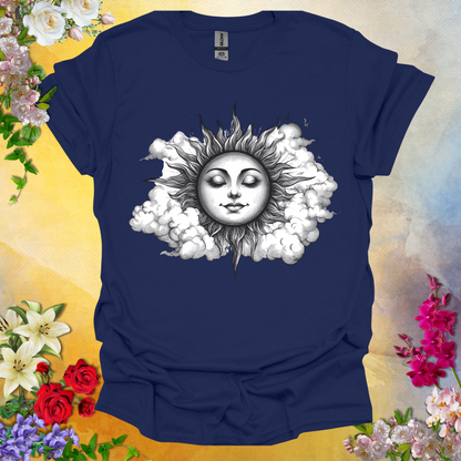 #178 Retro Sun & Clouds T-Shirt